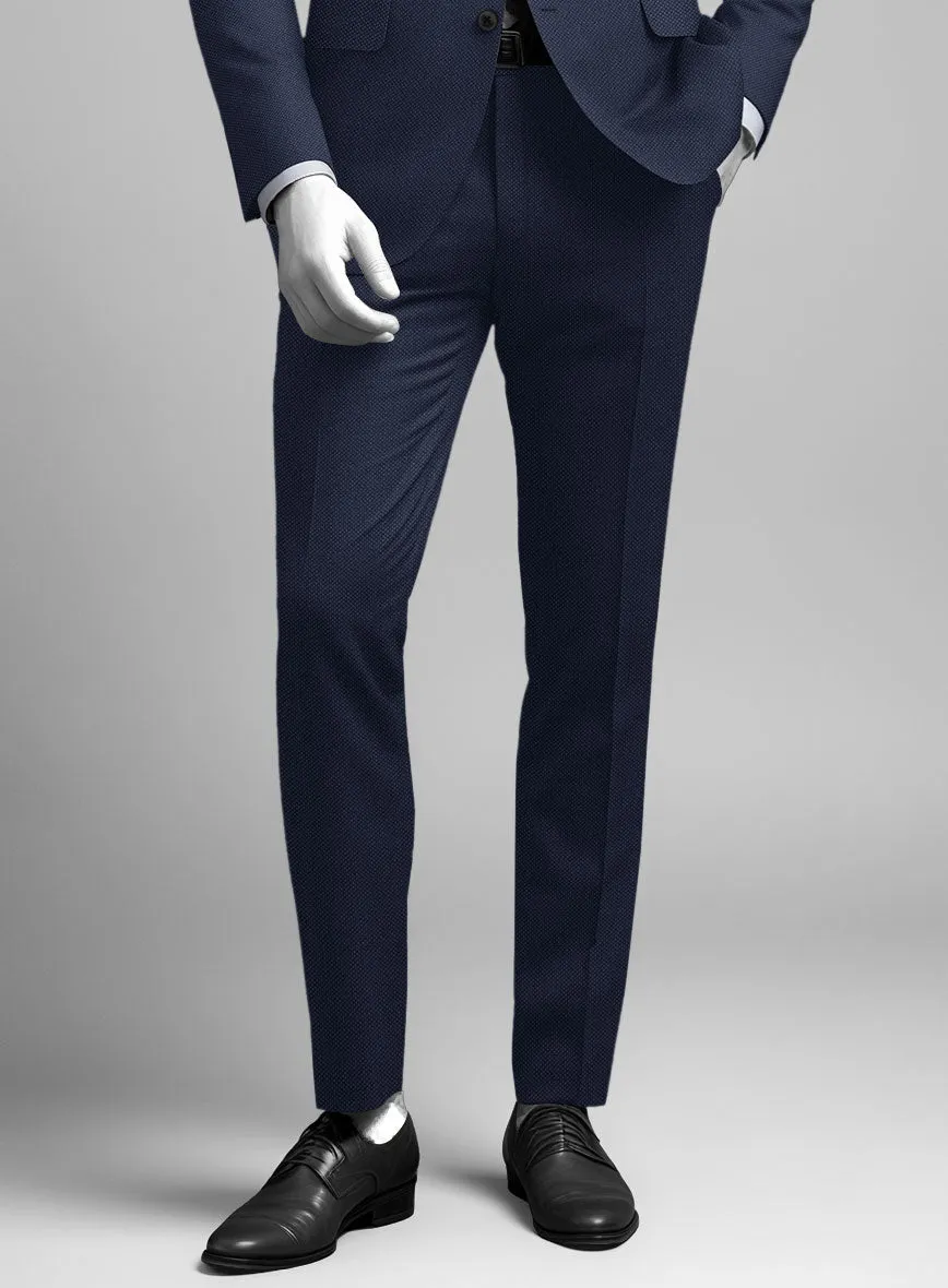 Napolean Royal Blue Birdseye Wool Pants