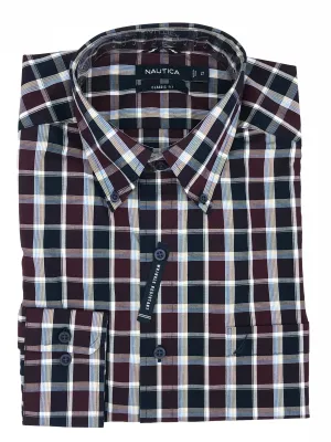 Nautica Big and Tall Sport Shirt Long Sleeve - M73C62