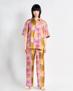 "Brooklyn" Silk Wide Leg Palazzo Pants - Pink