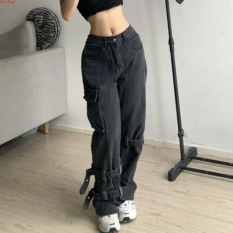 Retro Washed Button Lace Jeans