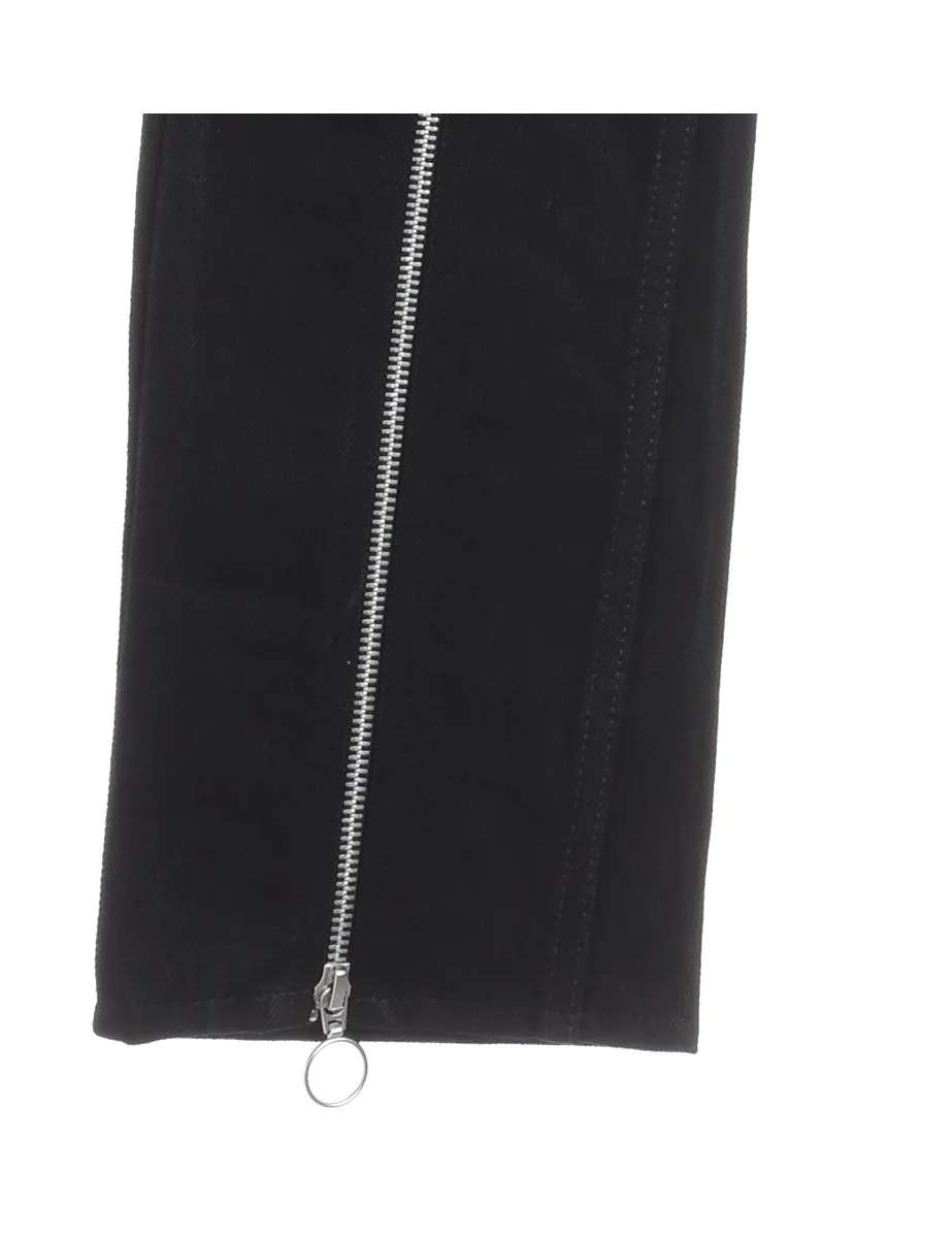 Reworked Zip Front Jeans - W30