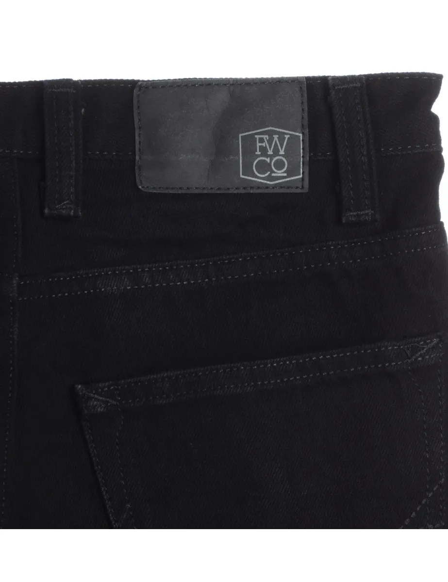 Reworked Zip Front Jeans - W30