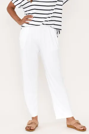 Rosella White Bamboo Pants