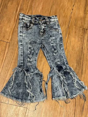 Scrappy Bell Bottom Jeans