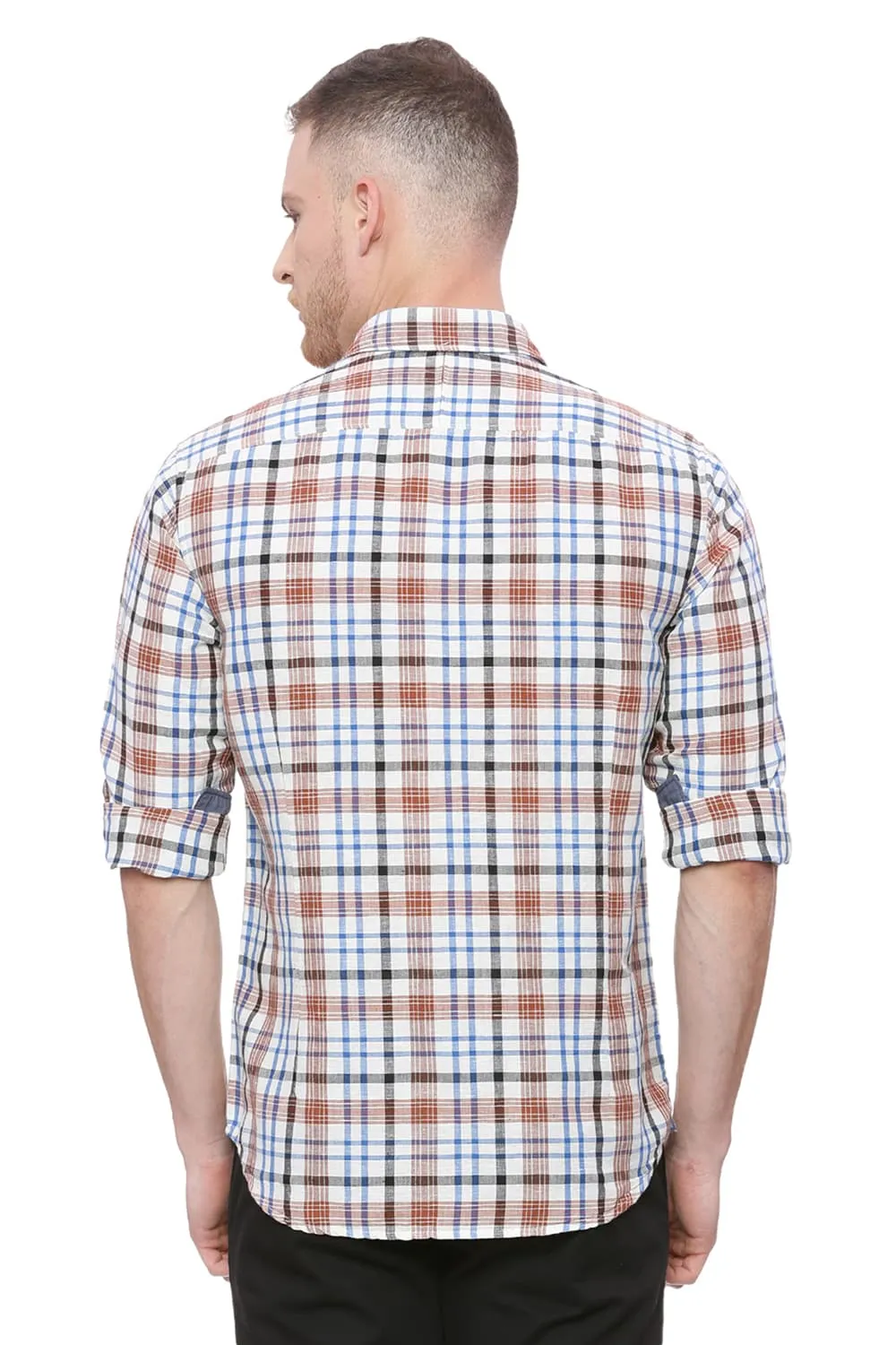 Slim Fit Vineyard Green Checks Shirt