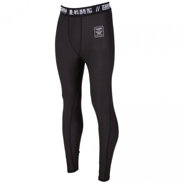 Spats - Brn - Tatami Fightwear - 'Nova' - Sort
