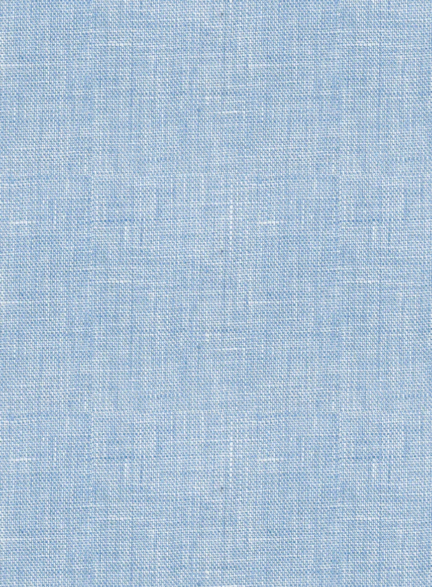 Tropical Blue Linen Boys Suit