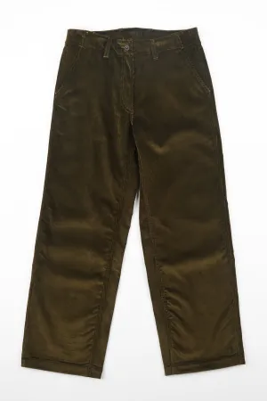 Women's Corduroy Work Trousers - Olive